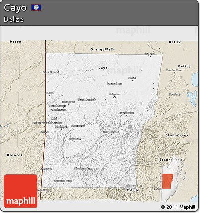 Classic Style 3D Map of Cayo