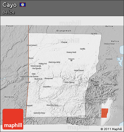 Gray 3D Map of Cayo