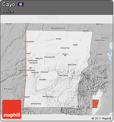 Gray 3D Map of Cayo