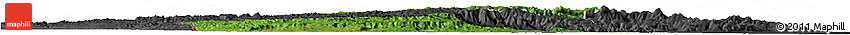 Satellite Horizon Map of Cayo, darken, desaturated