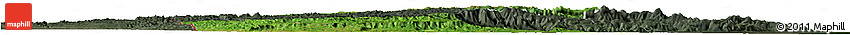 Satellite Horizon Map of Cayo, darken, semi-desaturated