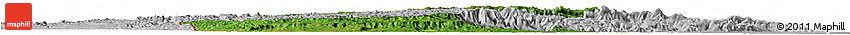 Satellite Horizon Map of Cayo, lighten, desaturated