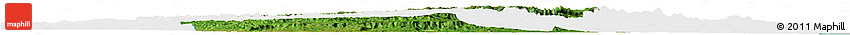 Satellite Horizon Map of Cayo, single color outside
