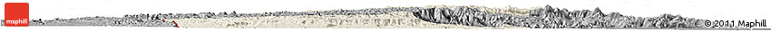 Shaded Relief Horizon Map of Cayo, darken, desaturated