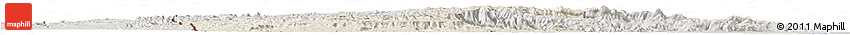 Shaded Relief Horizon Map of Cayo, semi-desaturated