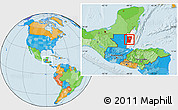 Political Location Map of Cayo, highlighted country