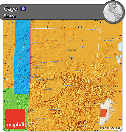 Political Map of Cayo