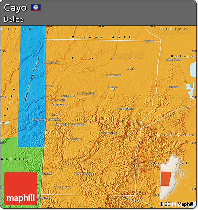 Political Map of Cayo