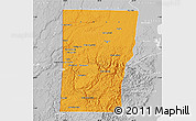 Political Map of Cayo, lighten, desaturated