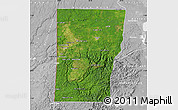 Satellite Map of Cayo, lighten, desaturated