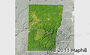 Satellite Map of Cayo, lighten, semi-desaturated