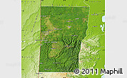 Satellite Map of Cayo, physical outside