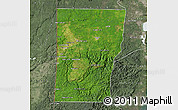 Satellite Map of Cayo, semi-desaturated