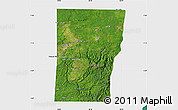 Satellite Map of Cayo, single color outside