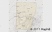 Shaded Relief Map of Cayo, lighten, semi-desaturated