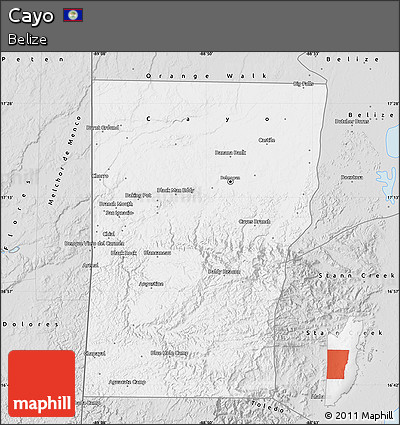 Silver Style Map of Cayo