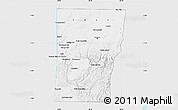 Silver Style Map of Cayo, single color outside