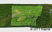 Satellite Panoramic Map of Cayo, darken