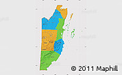 Political Map of Belize, cropped outside