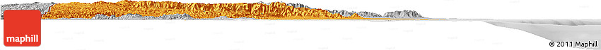 Political Horizon Map of Toledo, lighten, desaturated