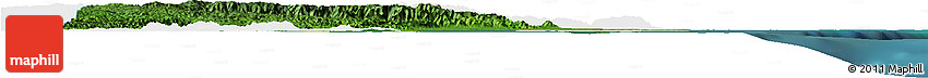 Satellite Horizon Map of Toledo, single color outside