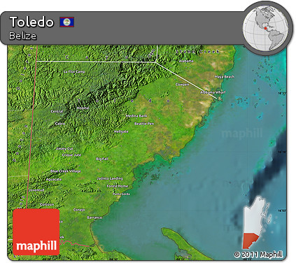 Satellite Map of Toledo
