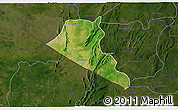 Satellite 3D Map of Boukoumbe, darken