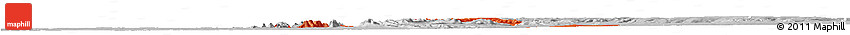 Political Horizon Map of Boukoumbe, lighten, desaturated