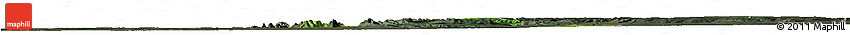 Satellite Horizon Map of Boukoumbe, darken, semi-desaturated