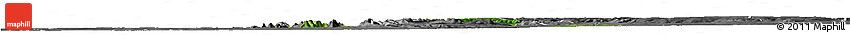 Satellite Horizon Map of Boukoumbe, desaturated