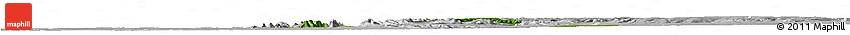 Satellite Horizon Map of Boukoumbe, lighten, desaturated