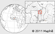 Blank Location Map of Boukoumbe, highlighted parent region