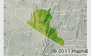 Satellite Map of Boukoumbe, lighten, semi-desaturated