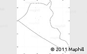Blank Simple Map of Boukoumbe, cropped outside, no labels