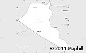 Silver Style Simple Map of Boukoumbe