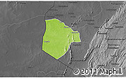 Physical 3D Map of Cobli, darken, desaturated