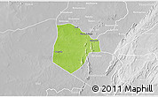 Physical 3D Map of Cobli, lighten, desaturated