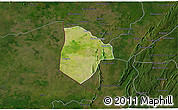 Satellite 3D Map of Cobli, darken