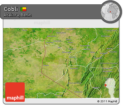 Satellite 3D Map of Cobli