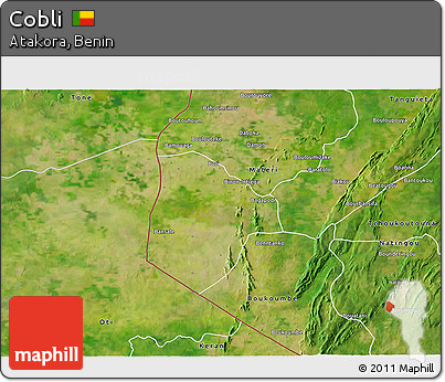 Satellite 3D Map of Cobli
