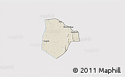 Shaded Relief 3D Map of Cobli, cropped outside