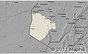 Shaded Relief 3D Map of Cobli, darken, desaturated