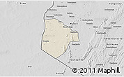 Shaded Relief 3D Map of Cobli, desaturated