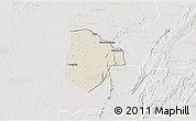Shaded Relief 3D Map of Cobli, lighten, semi-desaturated