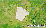 Shaded Relief 3D Map of Cobli, satellite outside