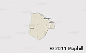 Shaded Relief 3D Map of Cobli, single color outside