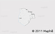 Silver Style 3D Map of Cobli, single color outside