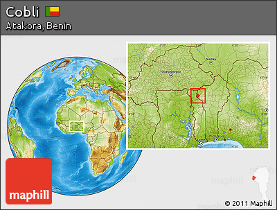 Physical Location Map of Cobli