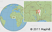 Savanna Style Location Map of Cobli, highlighted parent region