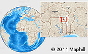 Shaded Relief Location Map of Cobli, highlighted parent region